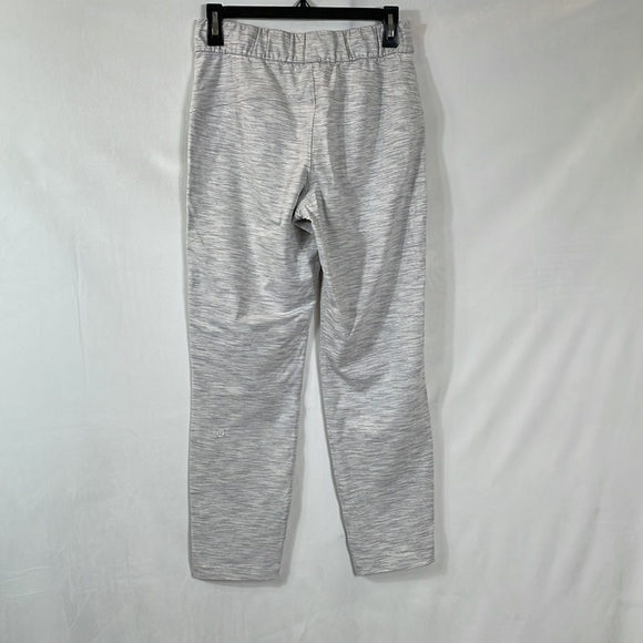 Lululemon Pants Drawstring 4 Gray and White Fabric - Picture 3 of 10